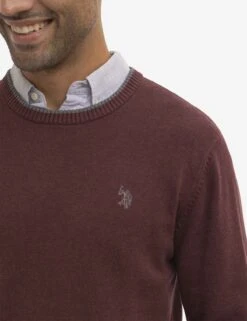 U.S. Polo Assn. SOLID JERSEY CREW NECK SWEATER -Glimmera Cloth Shop USUF3S5243 CRRY 1201