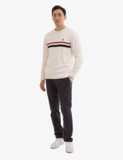 U.S. Polo Assn. SIGNATURE STRIPE CREW NECK SWEATER 19 U.S. Polo Assn. SIGNATURE STRIPE CREW NECK SWEATER -Glimmera Cloth Shop USUF3S5269 WNWH 1094