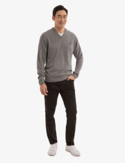 U.S. Polo Assn. SOFT SOLID JERSEY V-NECK SWEATER -Glimmera Cloth Shop USUF3S5395 FLNH 0811