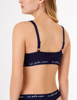 U.S. Polo Assn. 3PK MOLDED CUP CLOSED BACK BRAS WITH ADJUSTABLE STRAPS -Glimmera Cloth Shop navy 76940